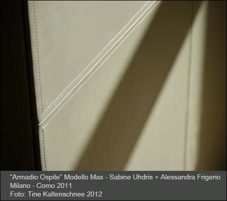 "Armadio Ospite " Modello Max - Sabine Uhdris + Alessandra Frigerio - 2011 Milano-Como
