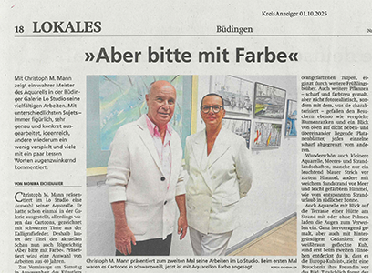 Christoph M. Mann im Lo Studio