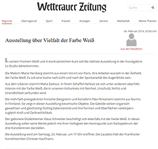 Wetterauer Zeitung 04.01.2019